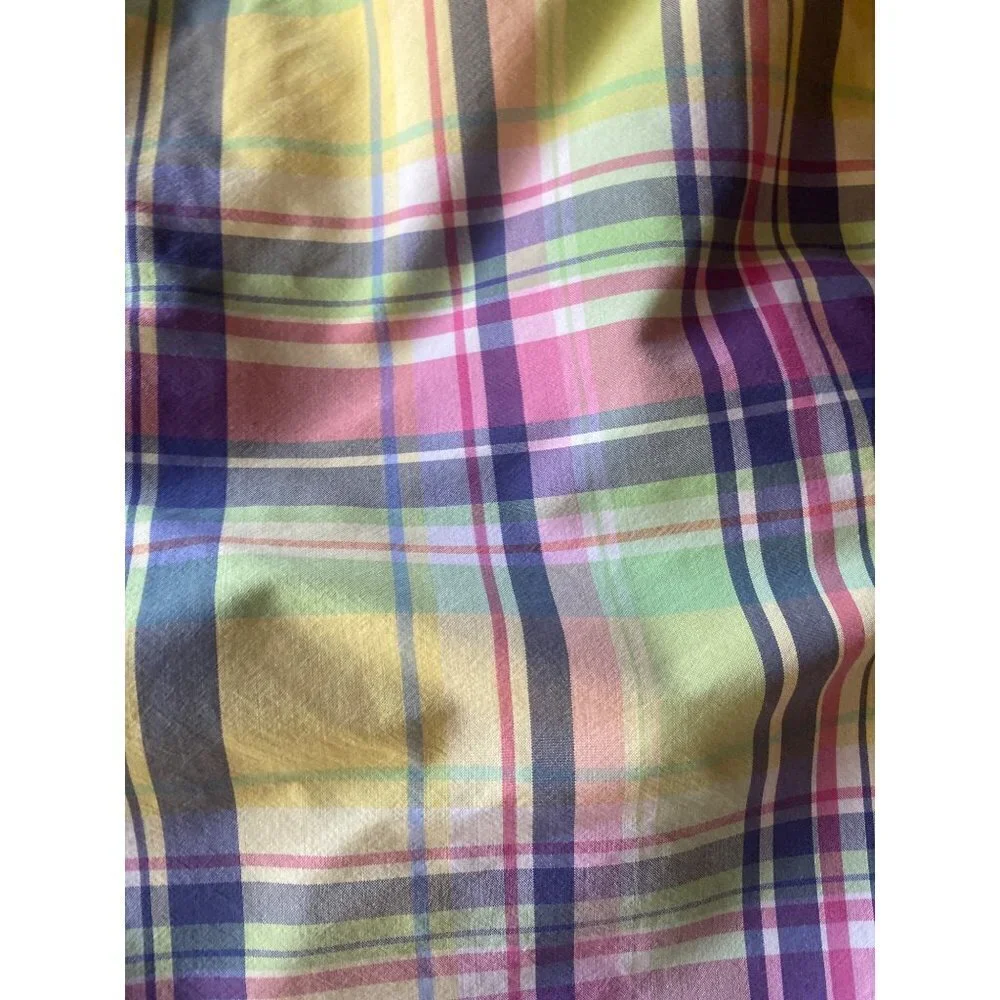 Polo Ralph Lauren Pastel Plaid‎ Swim Trunks Shorts Size Large